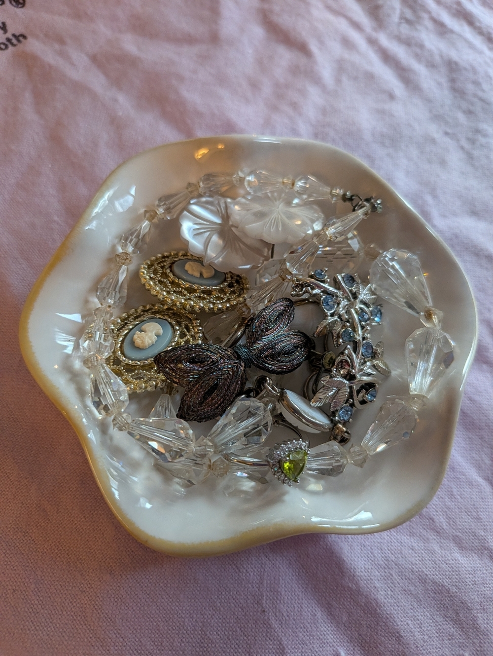 Curated "Mystery" Vintage Jewelry Dish - Small